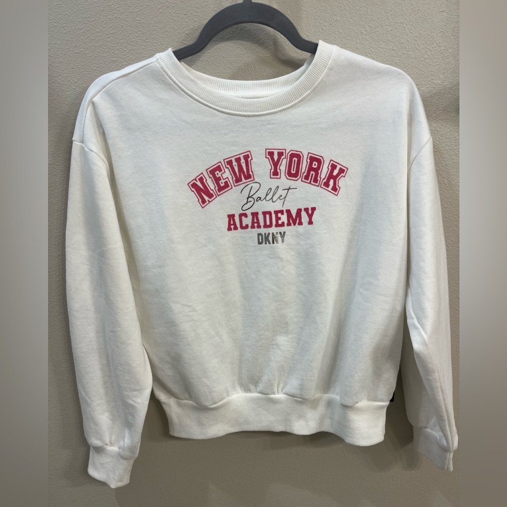 DKNY $38 Girls New York Ballet Academy Sweatshirt Pink NWT SZ L (12)